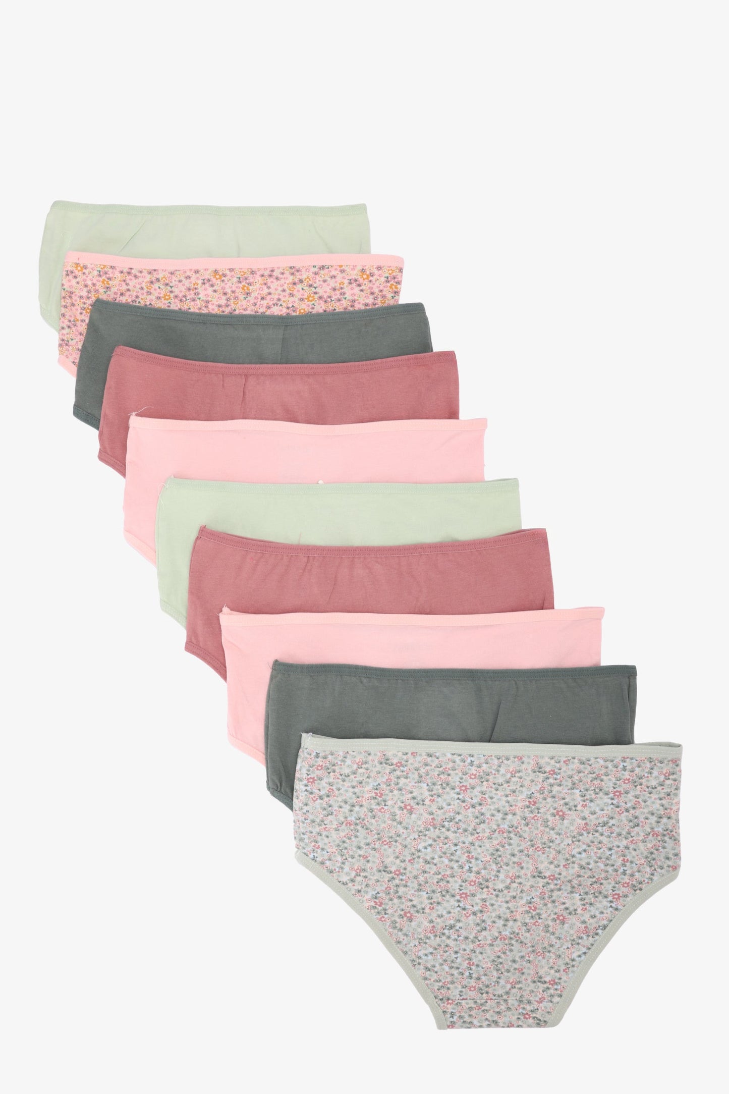 Pack of 10 Colored Brief Panties