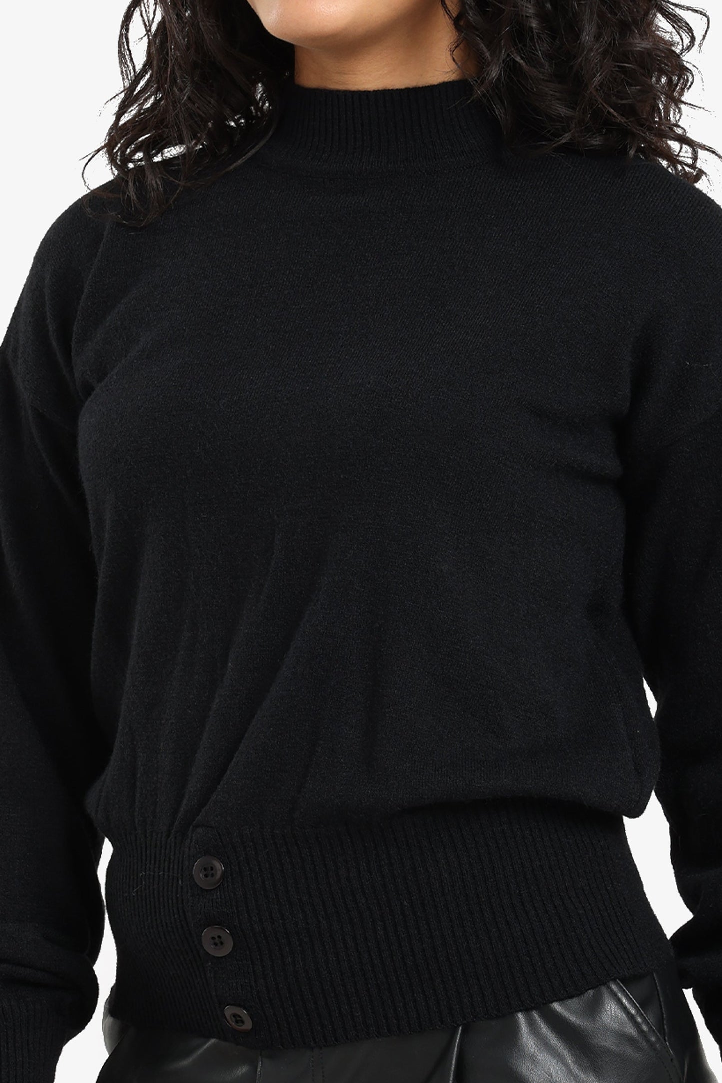 Button Detail Pullover