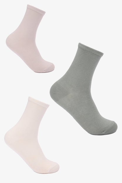 جوارب طويلة ملونة - 3 أزواج