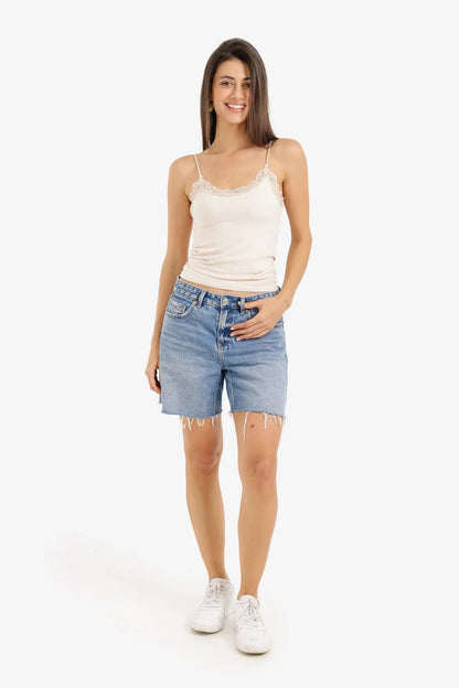 Sleek Solid Patterned Top