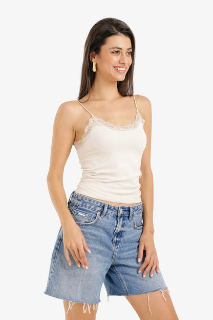 Sleek Solid Patterned Top