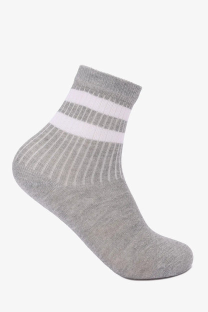 Contrast Stripes Socks - 3 Pairs