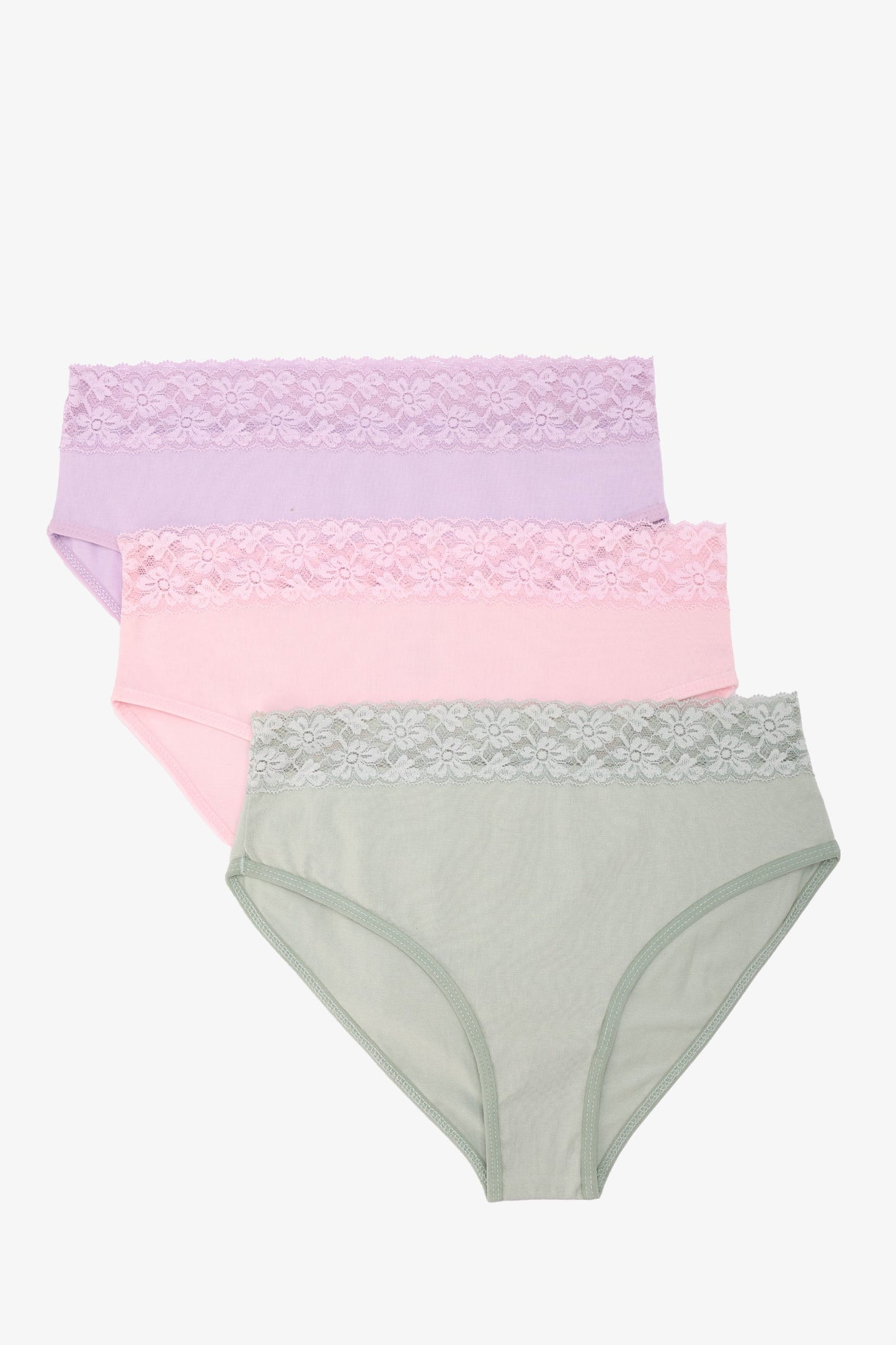 Pack of 3 Colored Brief Panties