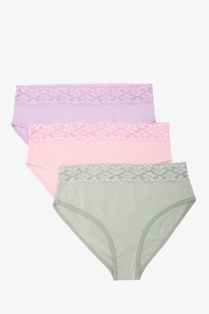 Pack of 3 Colored Brief Panties