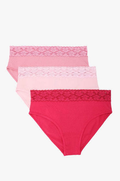 Pack of 3 Colored Brief Panties