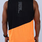 Orange Sleeveless Breathable Hoodie