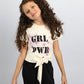 Atum Girl'S Power Tie T-Shirt