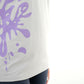 ATUM| Oversized Splash Women's T-Shirt - Gray With Violet print