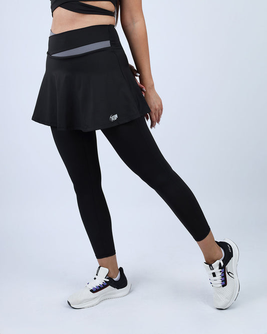 Black Flexi Flair Skirted Leggings