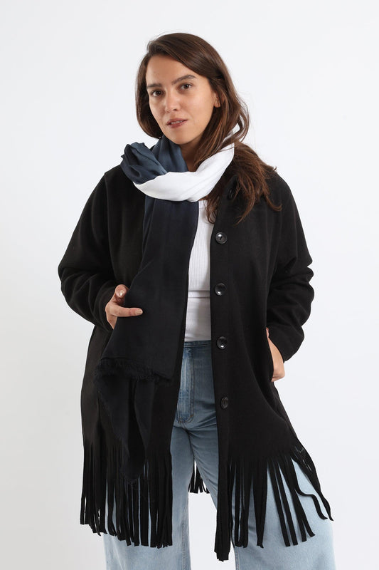 Black Colored Cotton Scarf