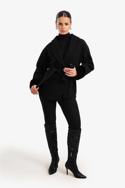 Shawl Collar Wrap Jacket