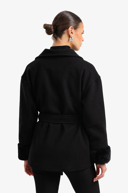 Shawl Collar Wrap Jacket