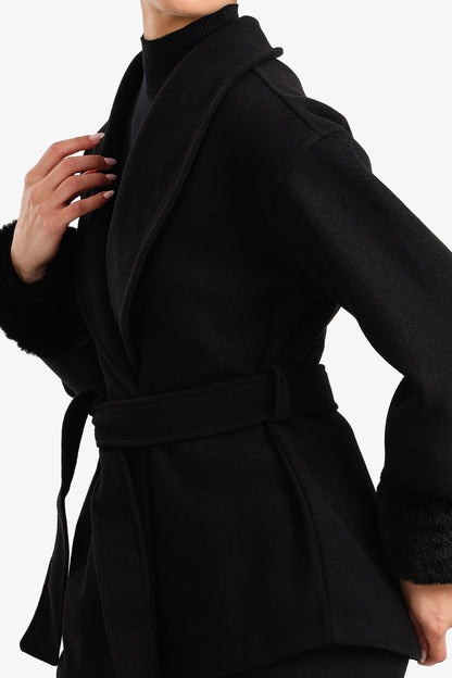 Shawl Collar Wrap Jacket