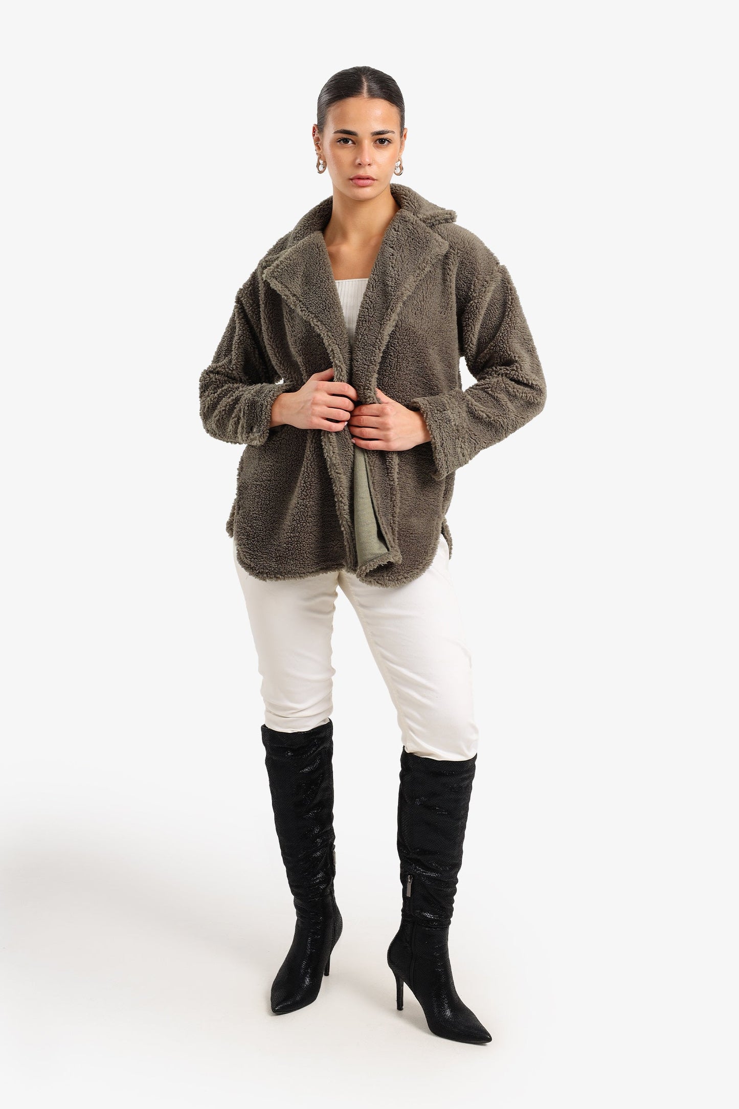 Notch Collar Relaxed Jacket