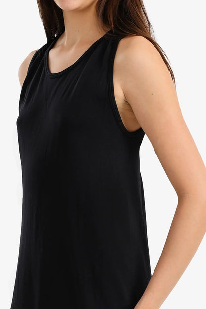Long Open-Back Tank Top