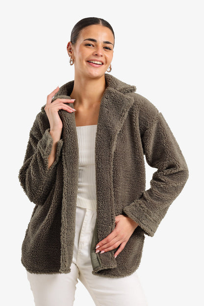 Notch Collar Relaxed Jacket