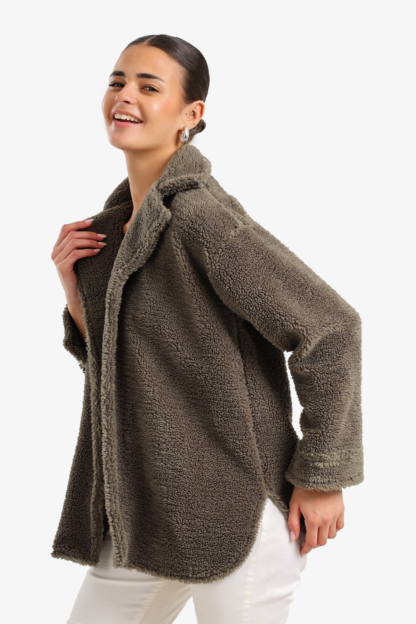 Notch Collar Relaxed Jacket