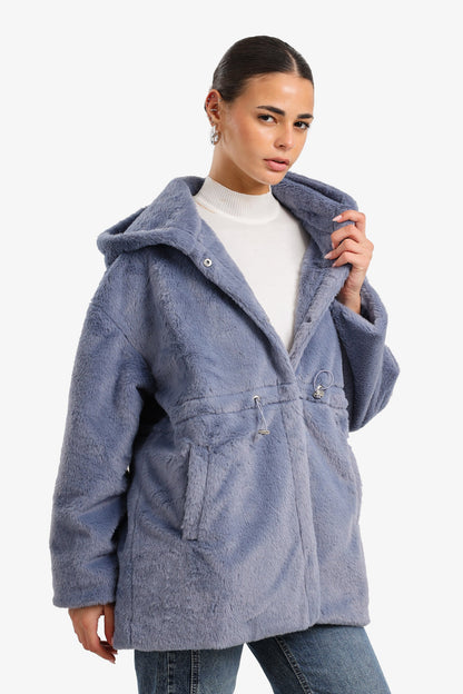 Cozy Hooded Faux Fur Coat