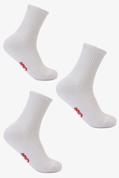 Ribbed Long Socks -3 Pairs