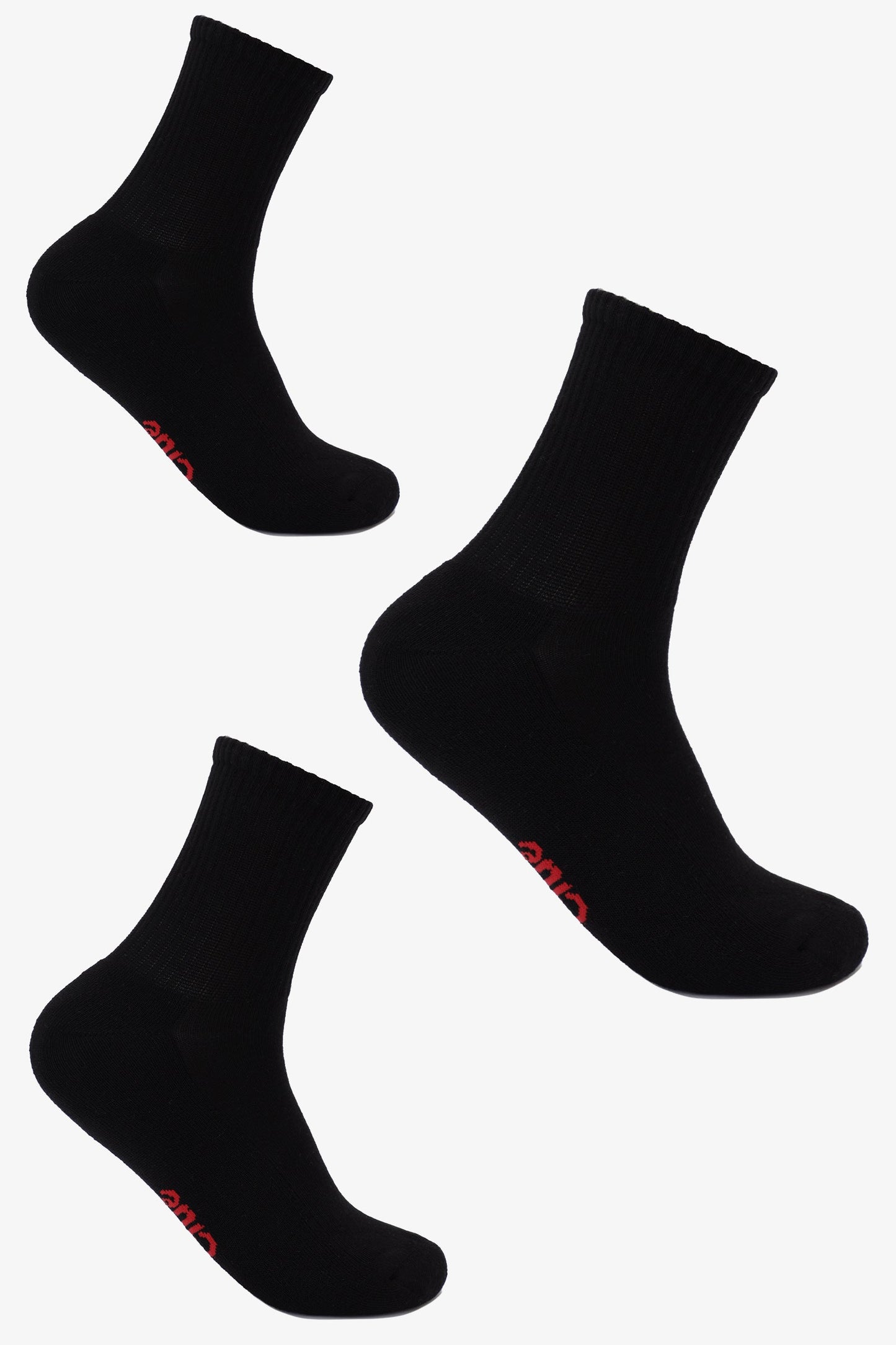 Ribbed Long Socks -3 Pairs