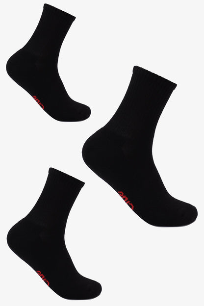 Ribbed Long Socks -3 Pairs