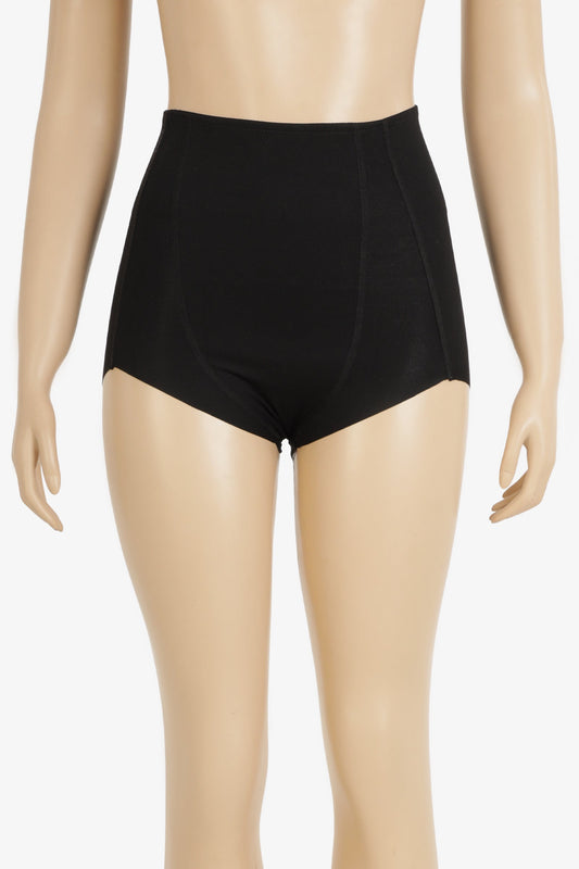 شورت قصير عالي الخصر مقطوع بالليزر