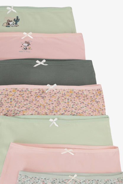 مجموعة من 7 سراويل داخلية كاملة ملونة
