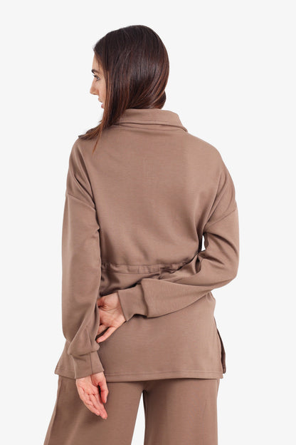 سويت شيرت صالة بنصف سحاب