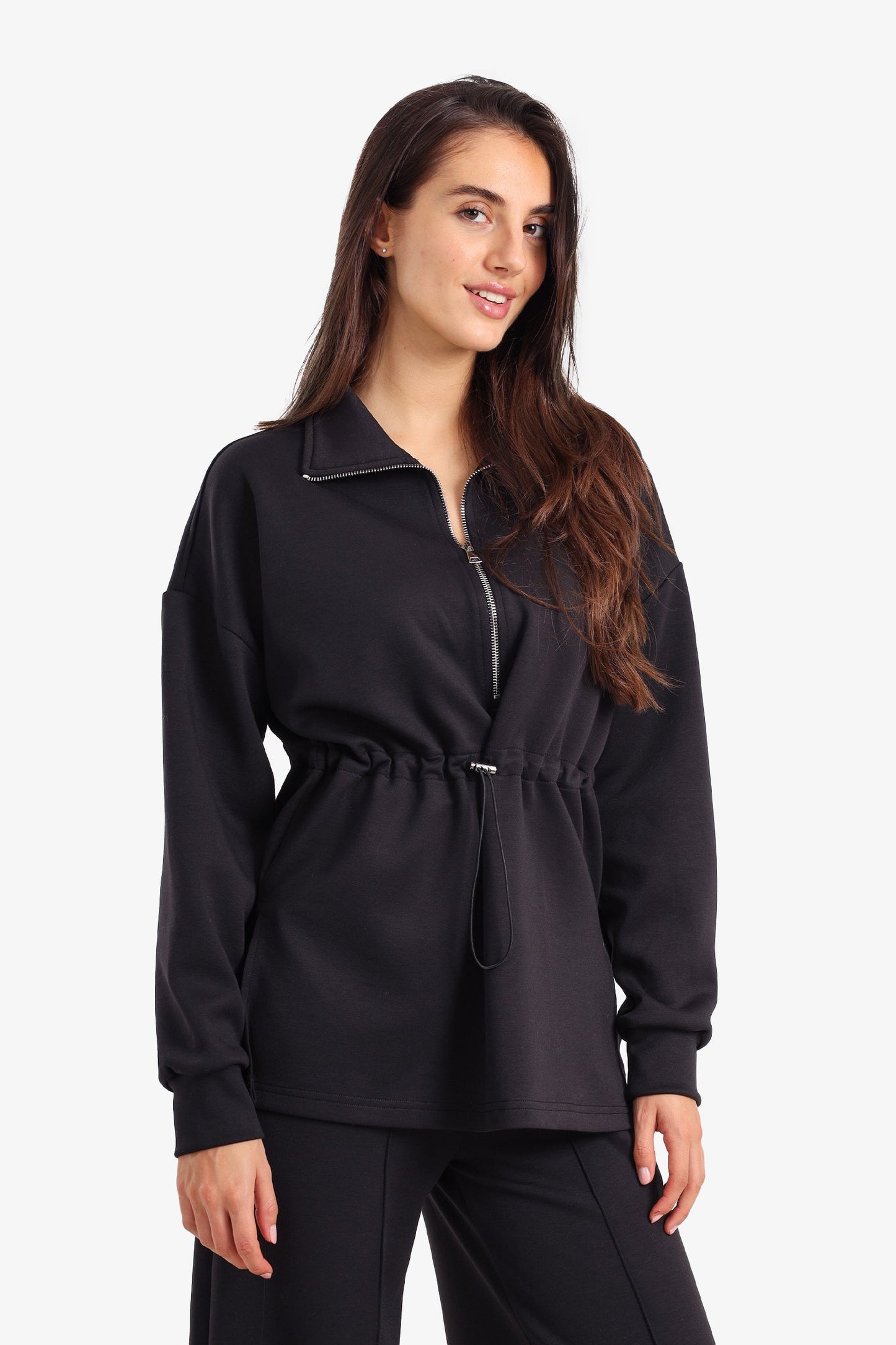 سويت شيرت صالة بنصف سحاب