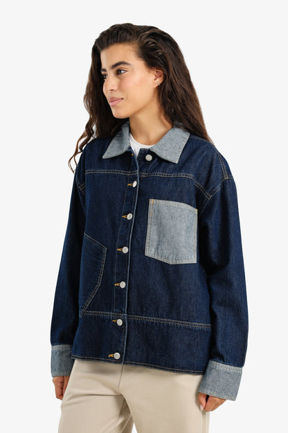 Two-Tone Denim Jacket
