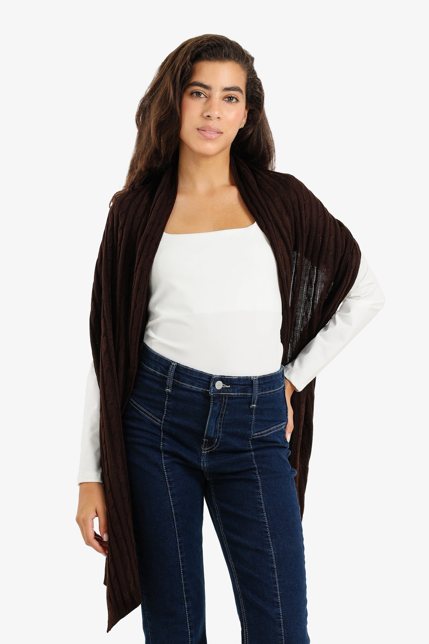 Ribbed Knitted Scarf