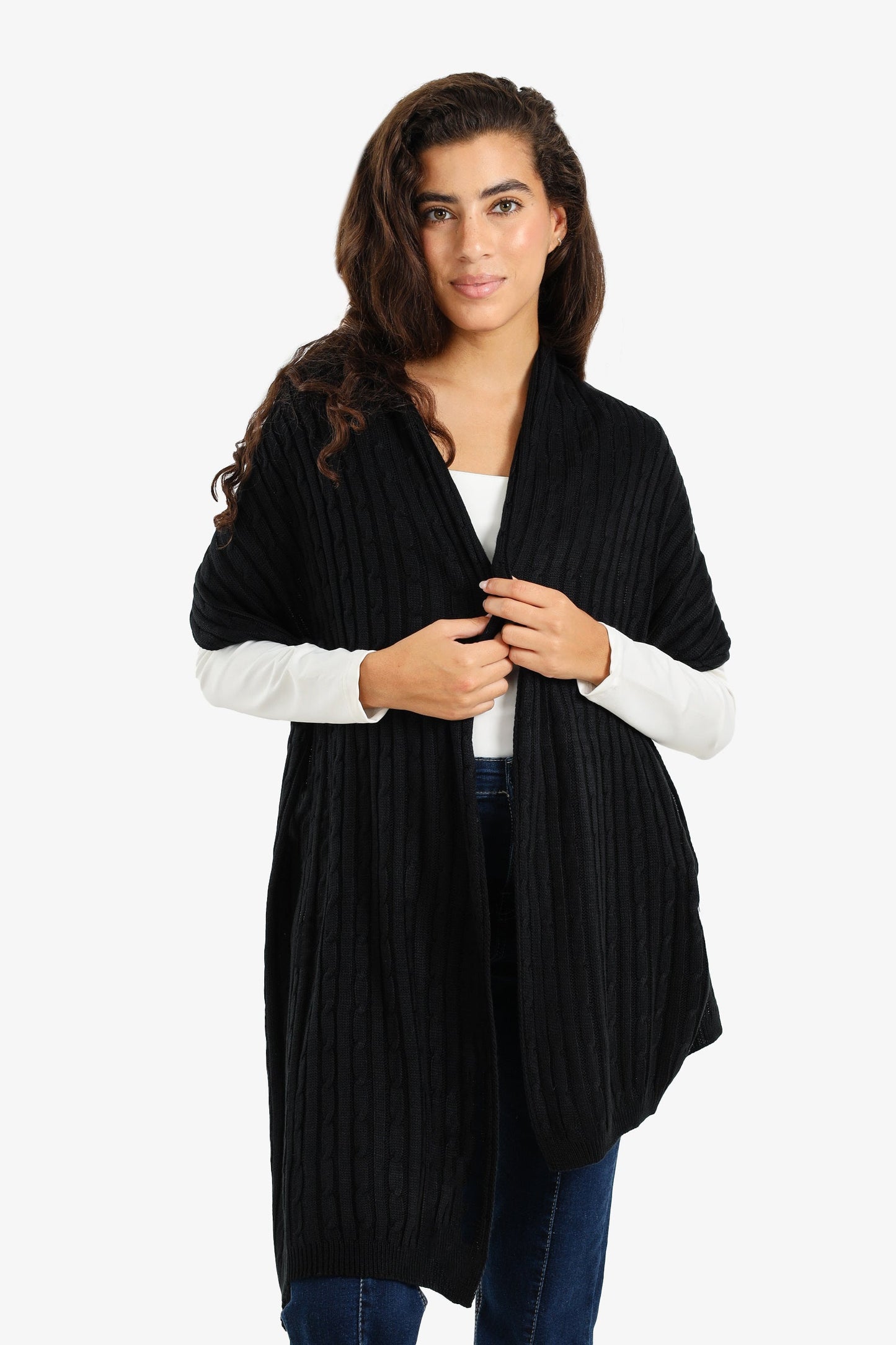 Ribbed Knitted Scarf