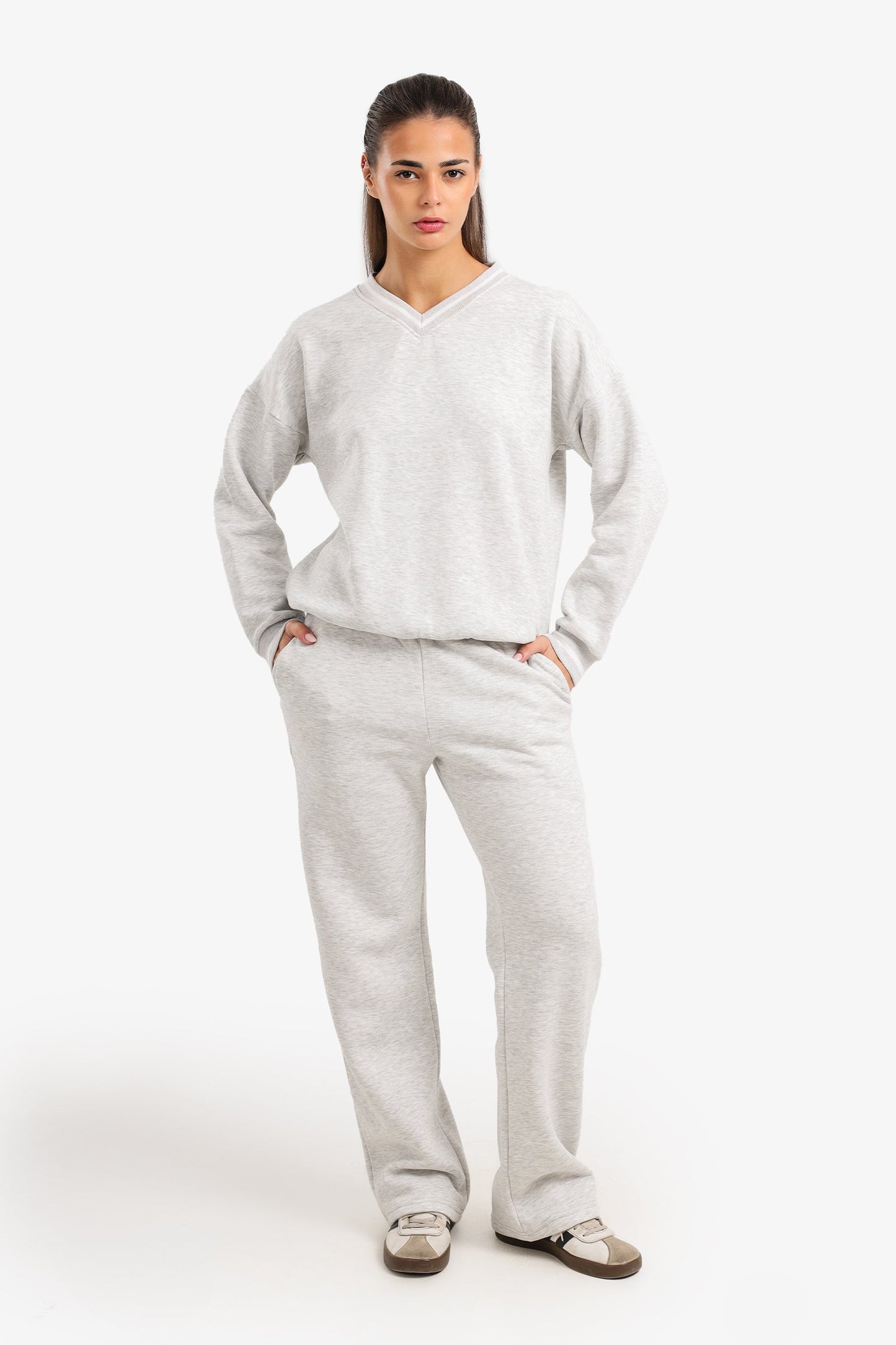 V-Neck Lounge Sweatshirt