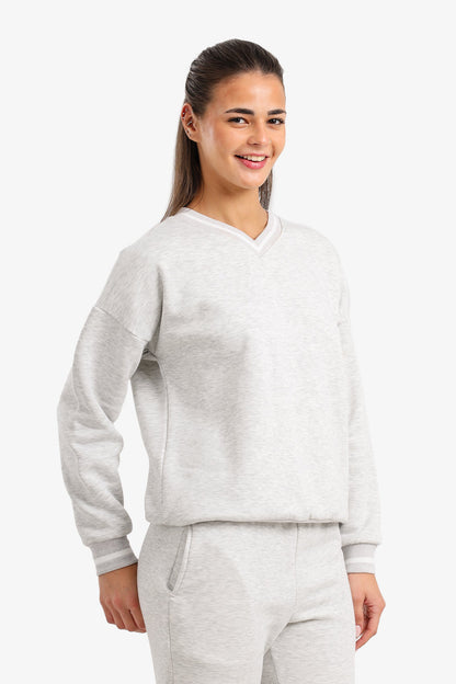 V-Neck Lounge Sweatshirt