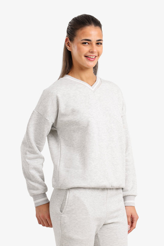 V-Neck Lounge Sweatshirt