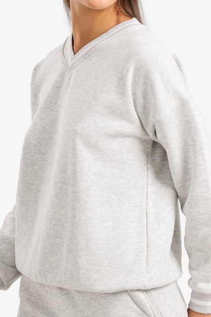 V-Neck Lounge Sweatshirt