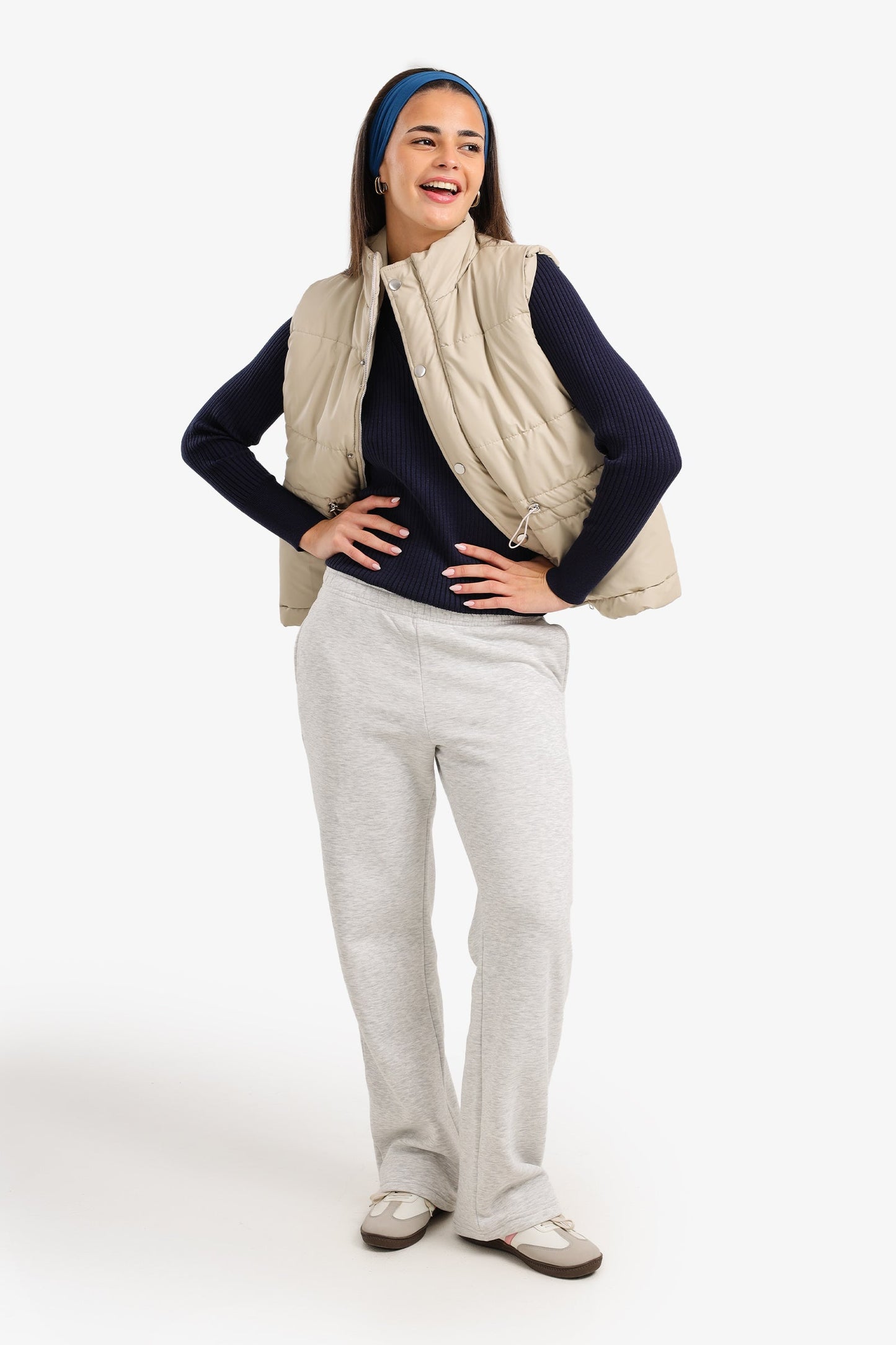 High Neck Puffer Vest