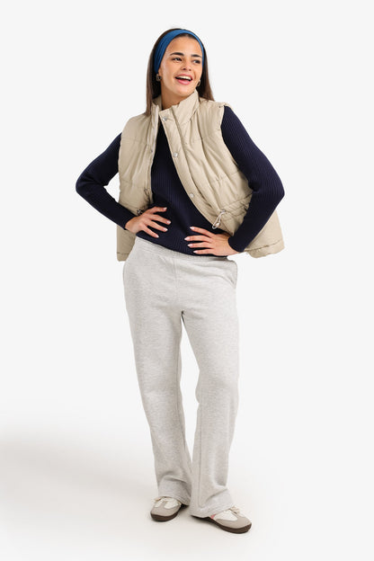 High Neck Puffer Vest