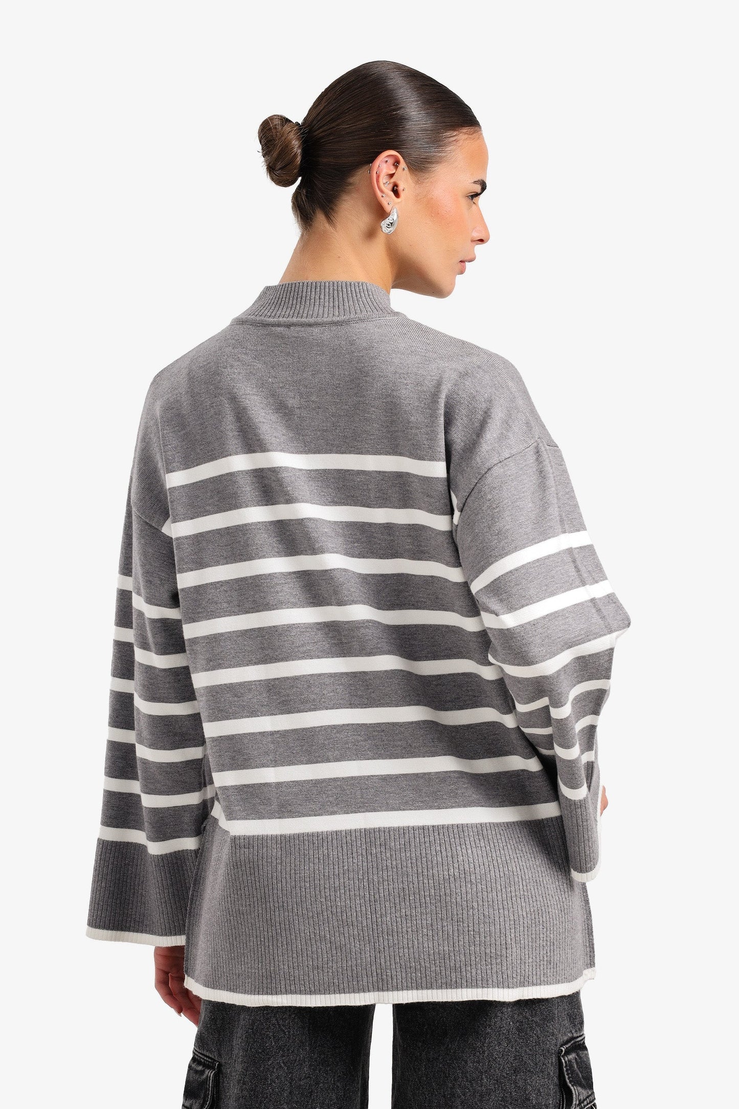 Striped Knit Pullover