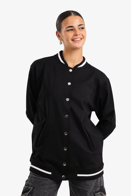 Button-Up Varsity Jacket