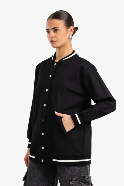 Button-Up Varsity Jacket