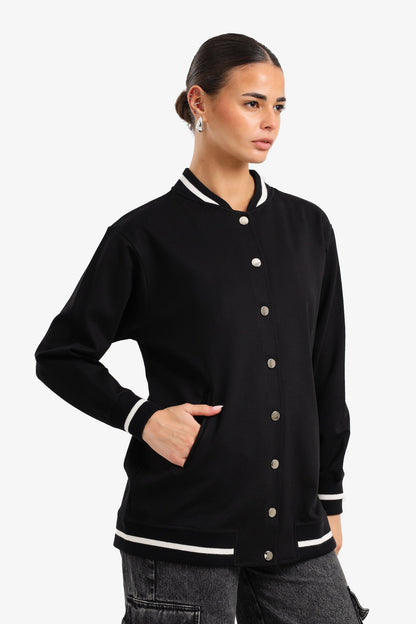 Button-Up Varsity Jacket