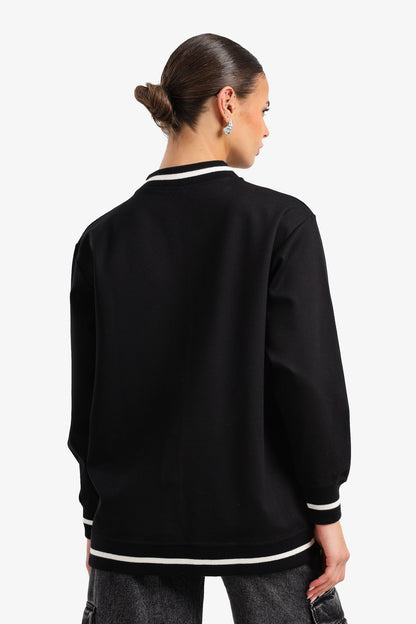 Button-Up Varsity Jacket