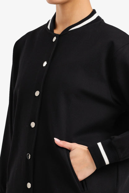 Button-Up Varsity Jacket