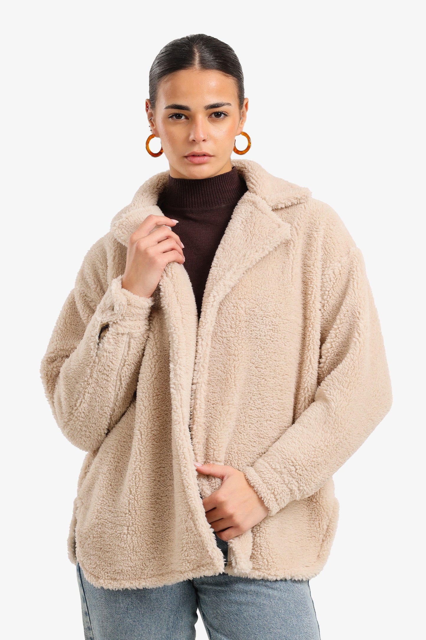 Notch Collar Relaxed Jacket