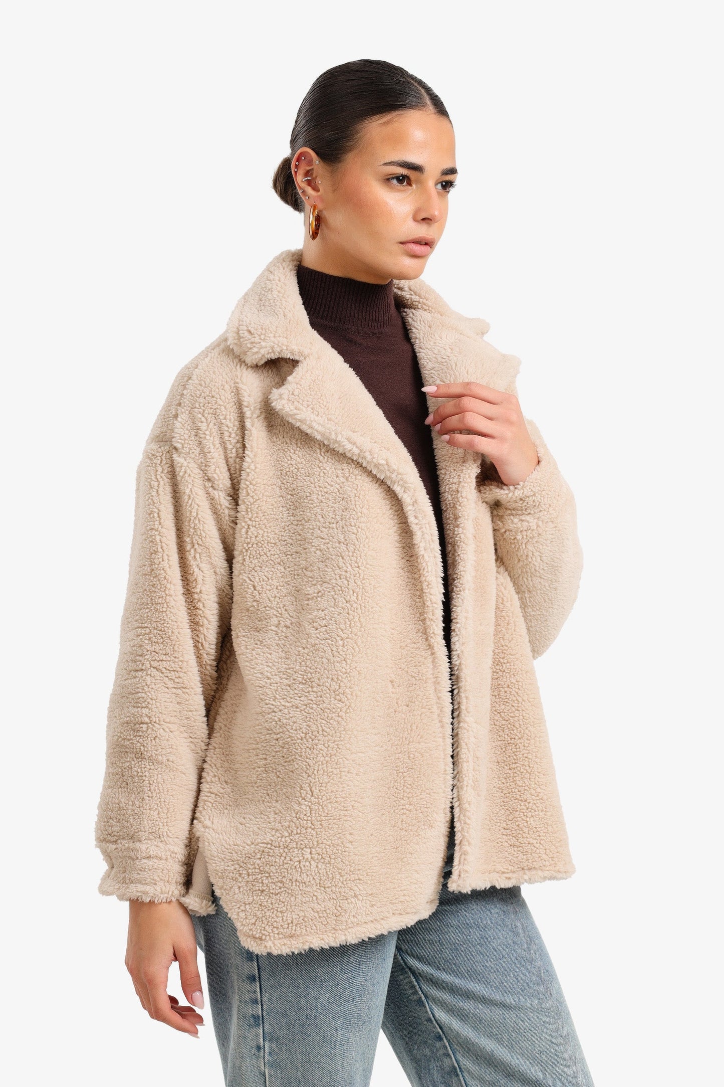 Notch Collar Relaxed Jacket