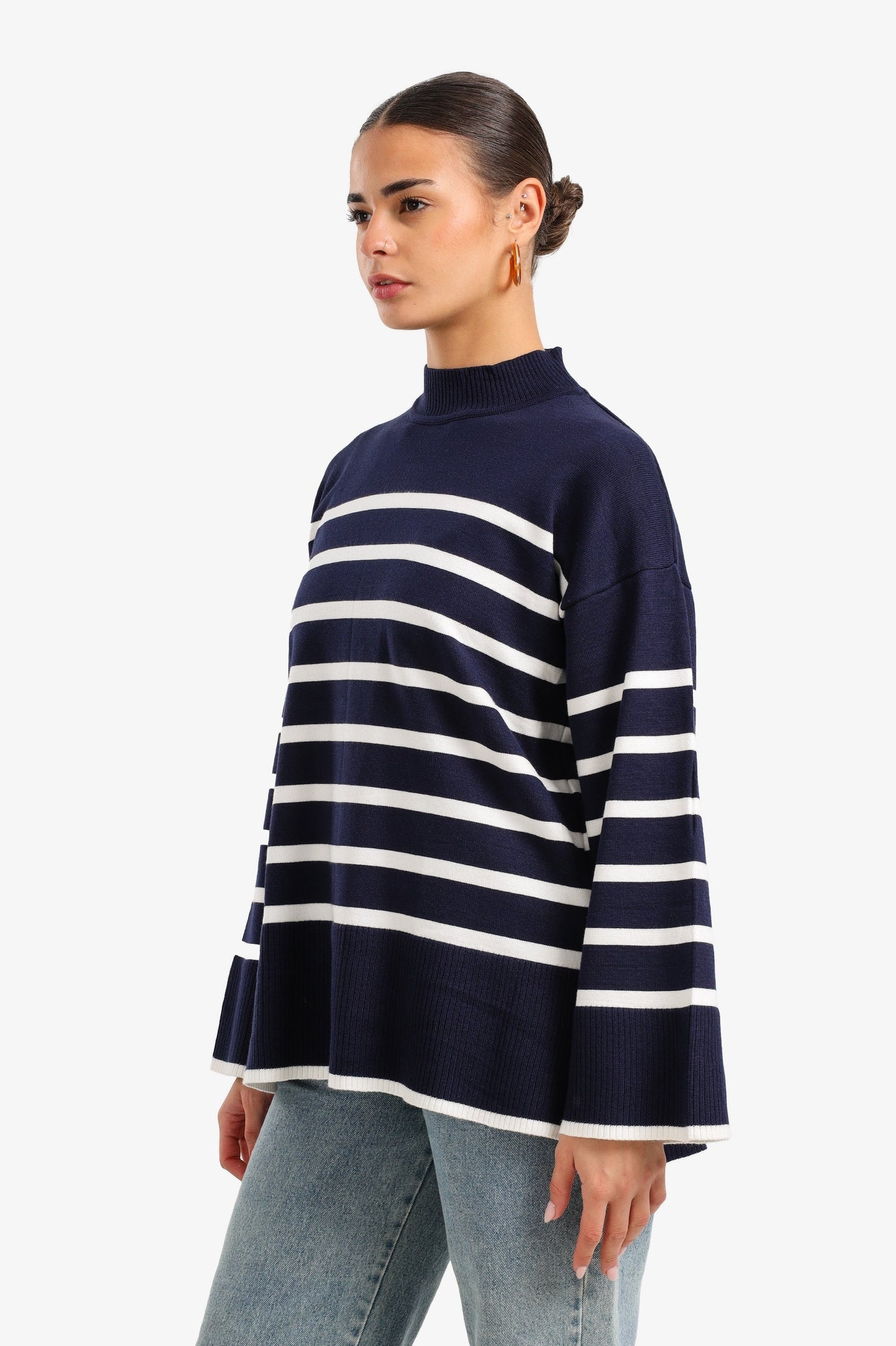 Striped Knit Pullover