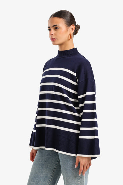 Striped Knit Pullover