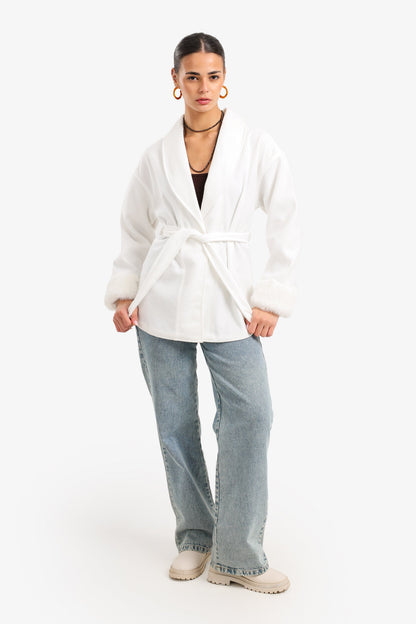 Shawl Collar Wrap Jacket