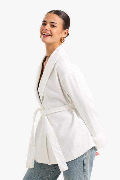 Shawl Collar Wrap Jacket